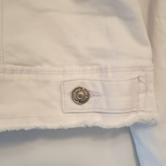 Nine West white stretch denim Jacket S NWT - Picture 9 of 16